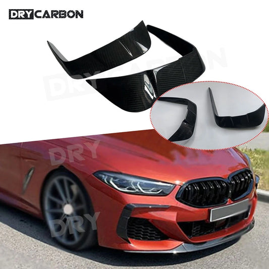 For BMW G14 G15 G16 M Dry Carbon Fiber Front Bumper Fog Cover