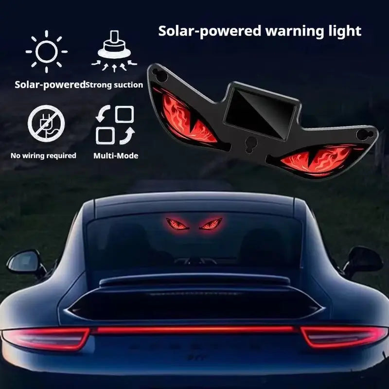 Generic Cool Solar Warning Devil Eye Smart Induction Vibration