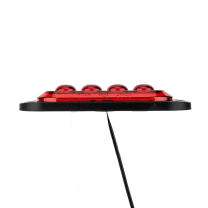 For Trailers 10PCS 12v-24v 4LED Side Marker Turn Signal