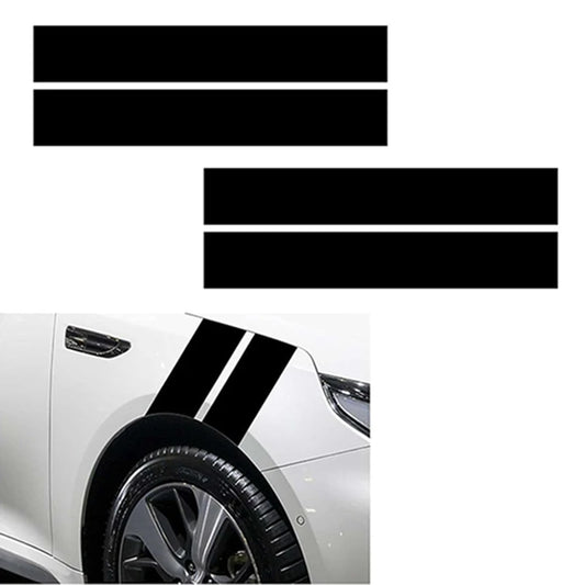 4PCS Racing Stripes Wheel Fender Decals Pvc Waterproof Stickers