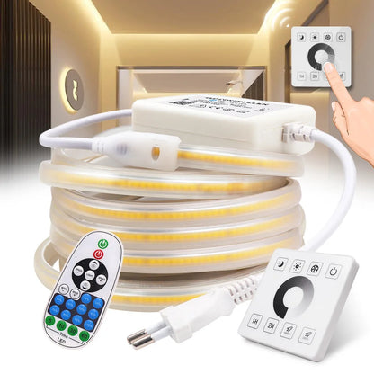 Dimmable Cob Strip Wall Touch Switch 23KEY Remote 220V