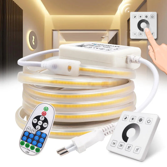 Dimmable Cob Strip Wall Touch Switch 23KEY Remote 220V