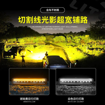 Dc 12-24v Inch Offroad Spotlight Bar Driving Flood Beam