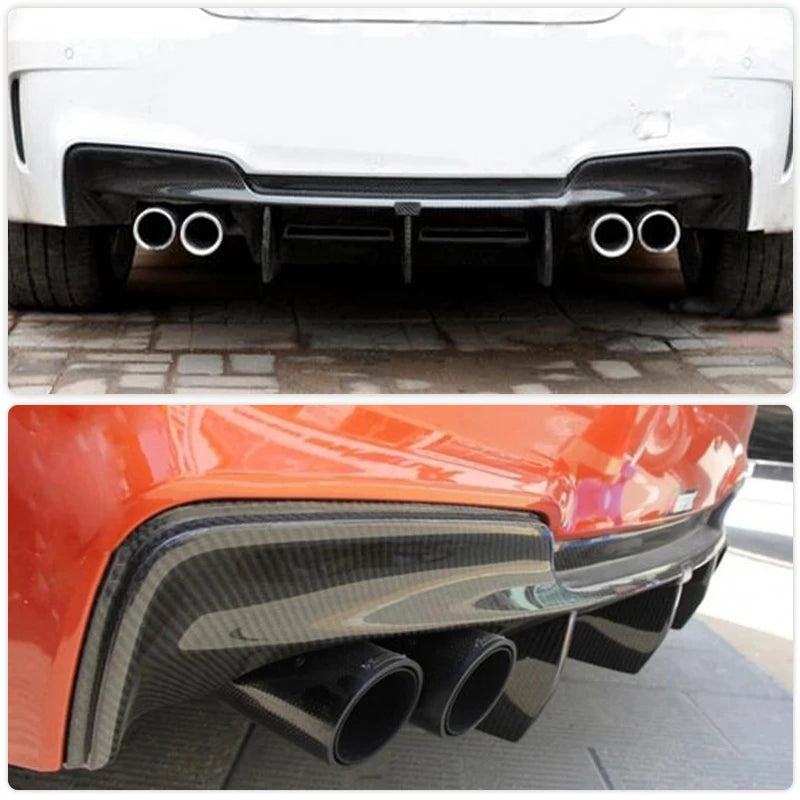 For BMW 1 Series E82 1M Rear Bumper Diffuser Lip Spoiler 2011