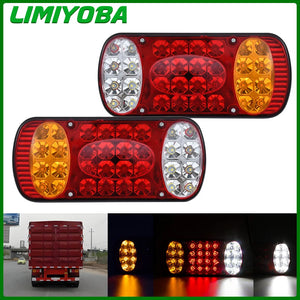2PCS 12V 24V Truck Tail Taillight Rear Stop Brake