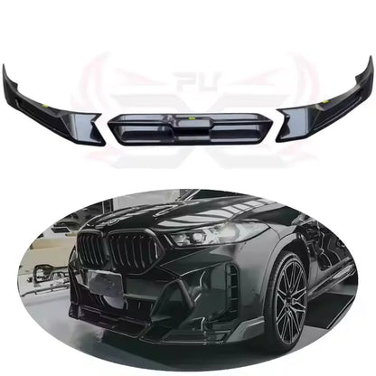 For BMW X6 G06 Lci 2023-2024 Fd Carbon Fiber Front Bumper Lip