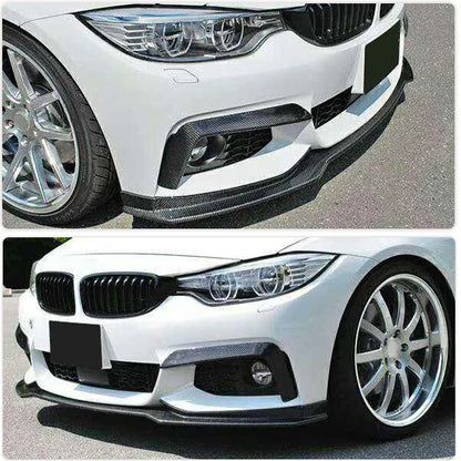For BMW 4 Series F32 F33 Carbon Fiber Front Bumper Fog Cover F36