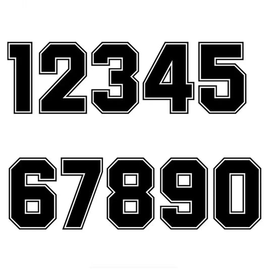 Sticker Racing Number Helmet Vinyl Decals Motorcycle
