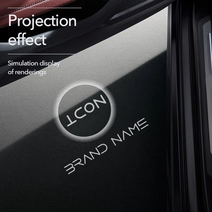For Mercedes-Benz Actros Hd Icon Projector 2PCS Door Welcome