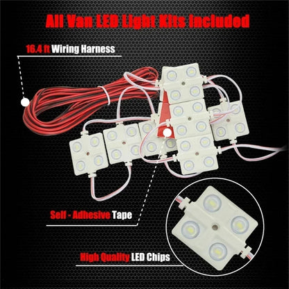 For Rv Boat Trailer Pickup DC12V 10X4 Leds Truck Bed White
