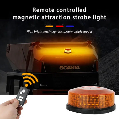 Wireless Remote Control Flashing Magnetic Warning Bright