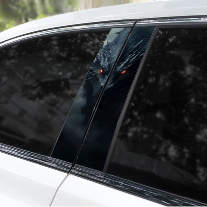Dark Dragon Sticker Pillar Decals Used Cover Scratches Door