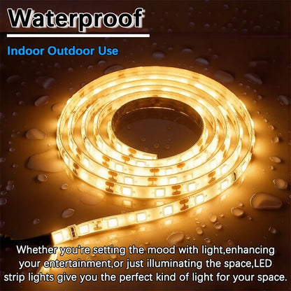 For Bedroom Kitchen Under Cabinet Living 12V Warm Color Strip