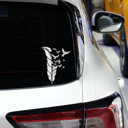 Creative Feather Eagle Sticker Reflective Vinyl Decor Decals