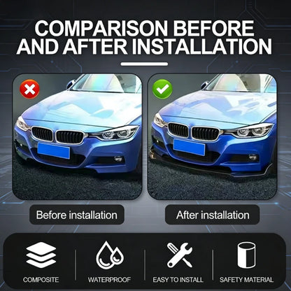 For BMW F30 F31 E90 E91 5PCS Front Bumper Lip Body Kit ABS