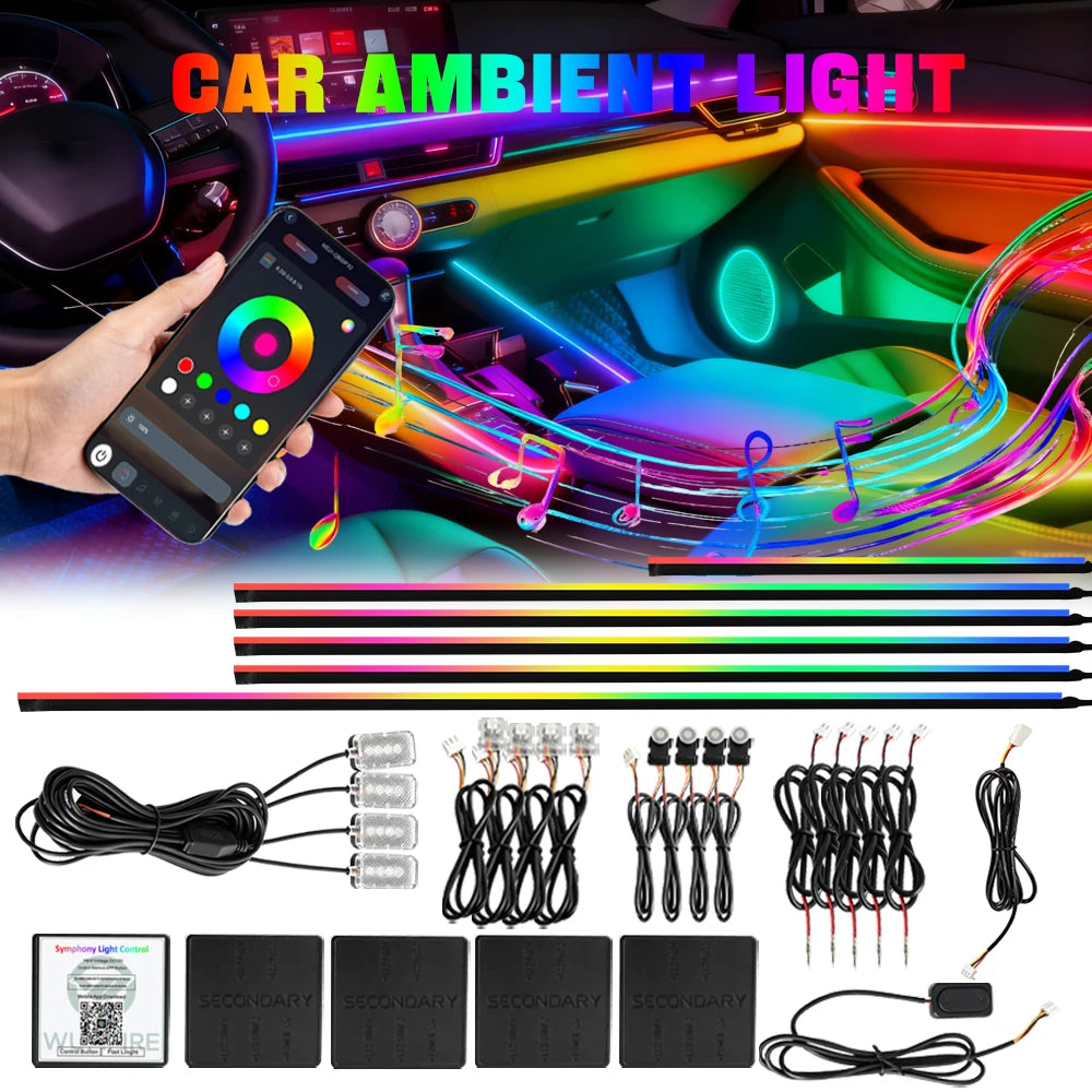 In Ambient Colors RGB Symphony Interior Acrylic Strip Hidden