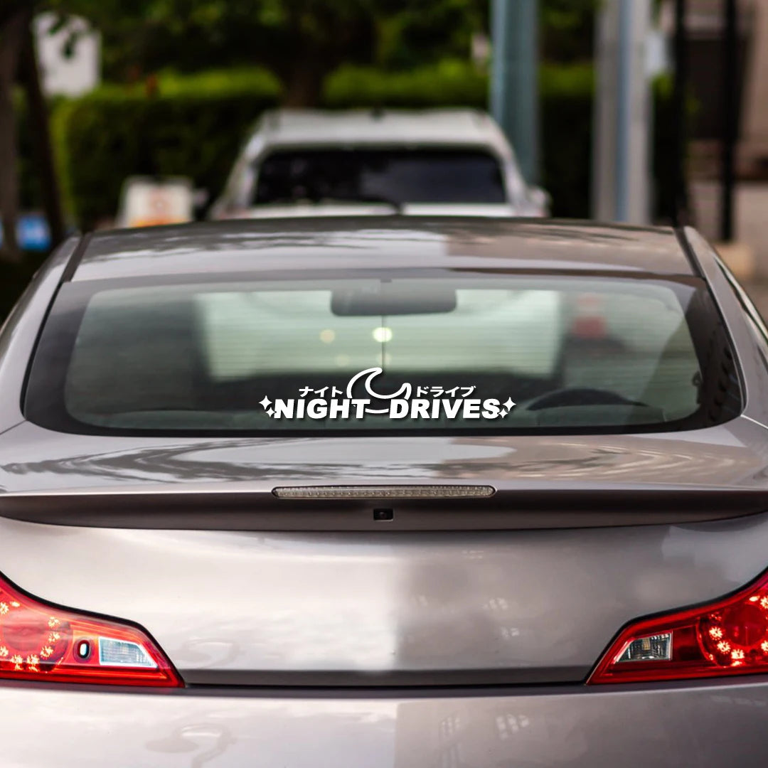 Night Drives Jdm Windshield Side Window Body Modification