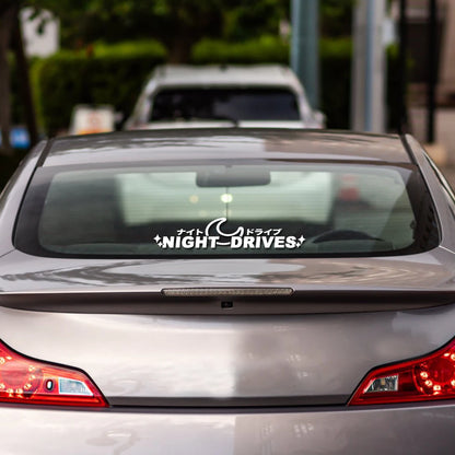 Night Drives Jdm Windshield Side Window Body Modification