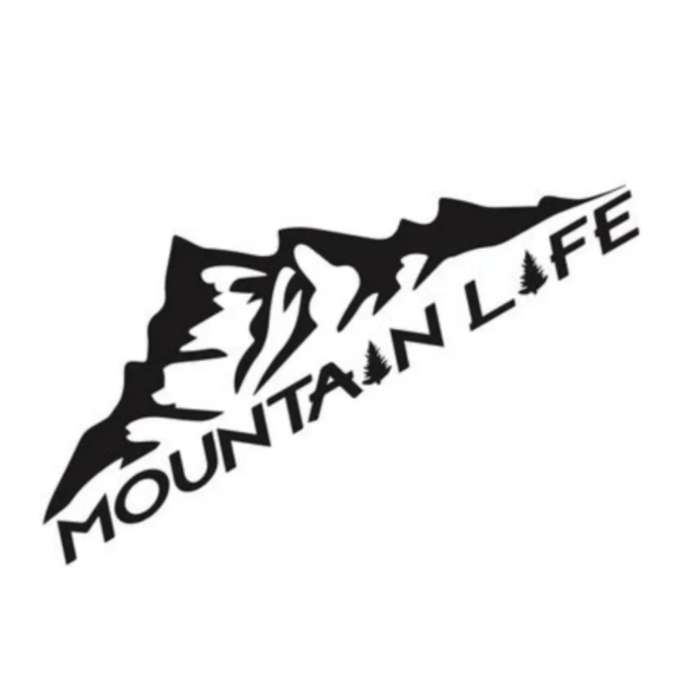 For Rv Camper Mountain Range Landscape Vinyl Decal Outdoor