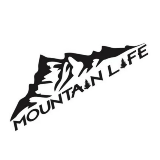 For Rv Camper Mountain Range Landscape Vinyl Decal Outdoor
