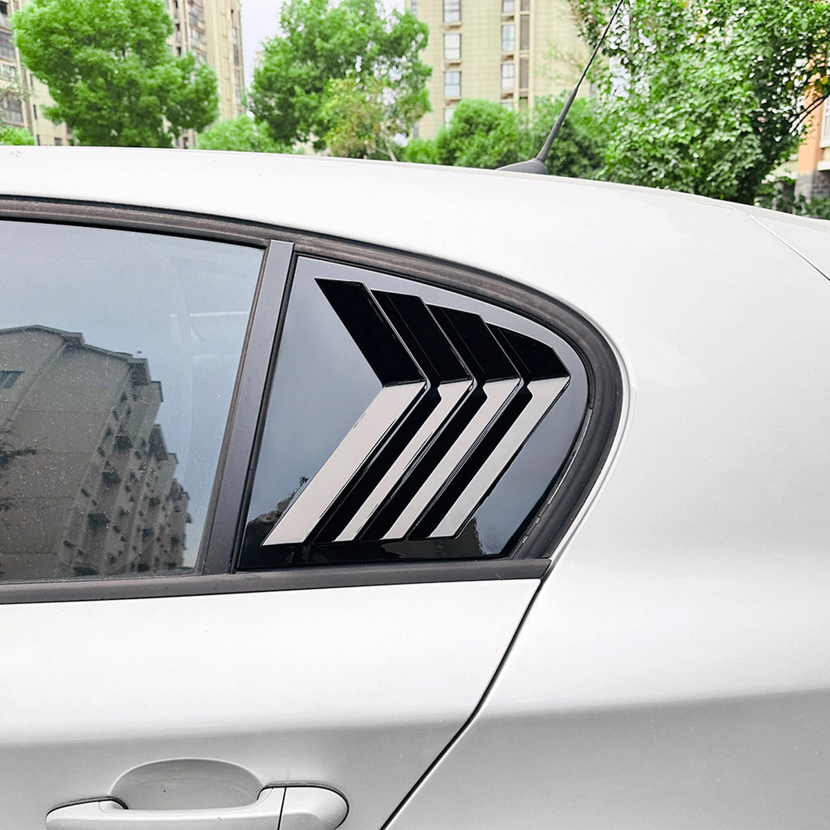 For BMW 1 Series E87 2005-2011 Rear Side Window Louver Shutter