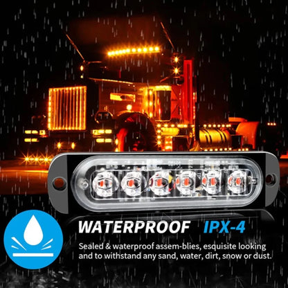 Strobe Warning 12V 24V Grille Flashing Bar Beacon Amber