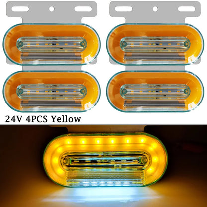 For Man Tgx 4PCS 24V Trailer Clearance Marker Truck Side Volvo