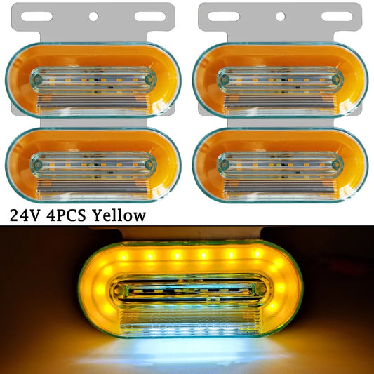 For Man Tgx 4PCS 24V Trailer Clearance Marker Truck Side Volvo