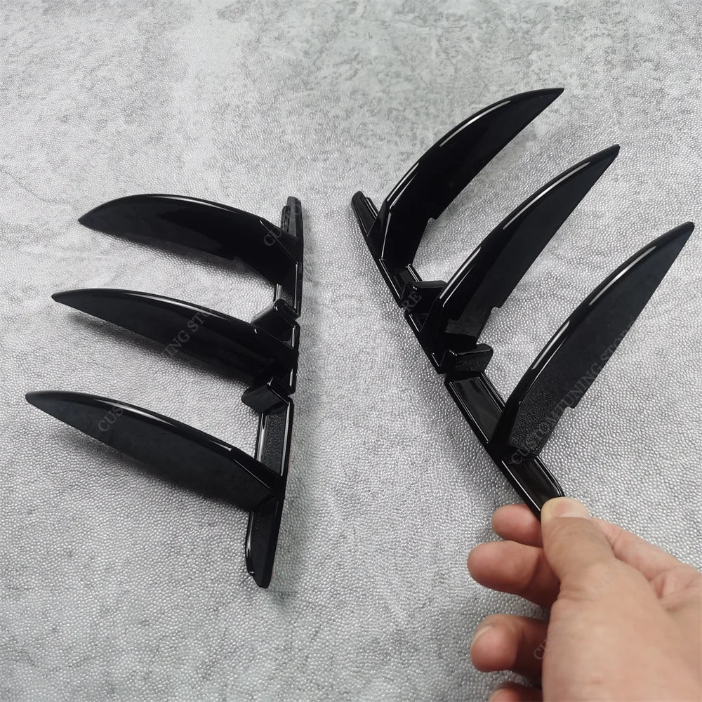 For BMW F40 Gloss Black Rear Bumper Aero Flicks Splitter Trim