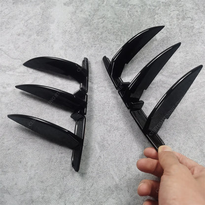 For BMW F40 Gloss Black Rear Bumper Aero Flicks Splitter Trim