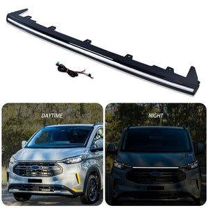 For Ford Transit Custom 2023 LED Front Through Grille Bumper