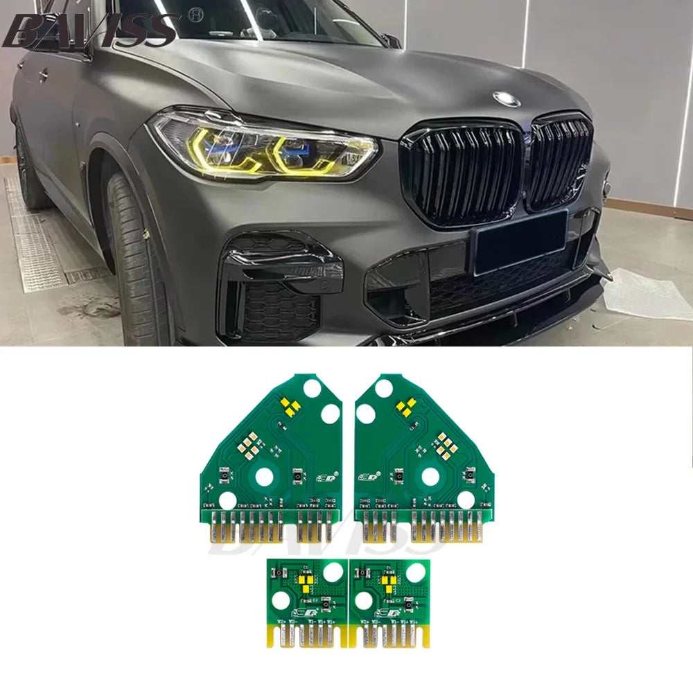 For 2019 2021 2022 G05 X5 Yellow Red Blue Angel Eyes Drl Modules