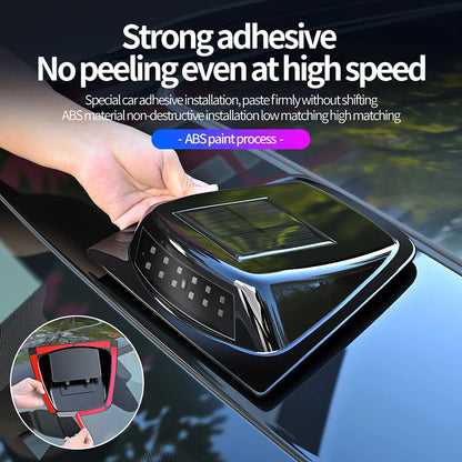 RGB Solar Roof Warning No Wiring Needed Remote Control
