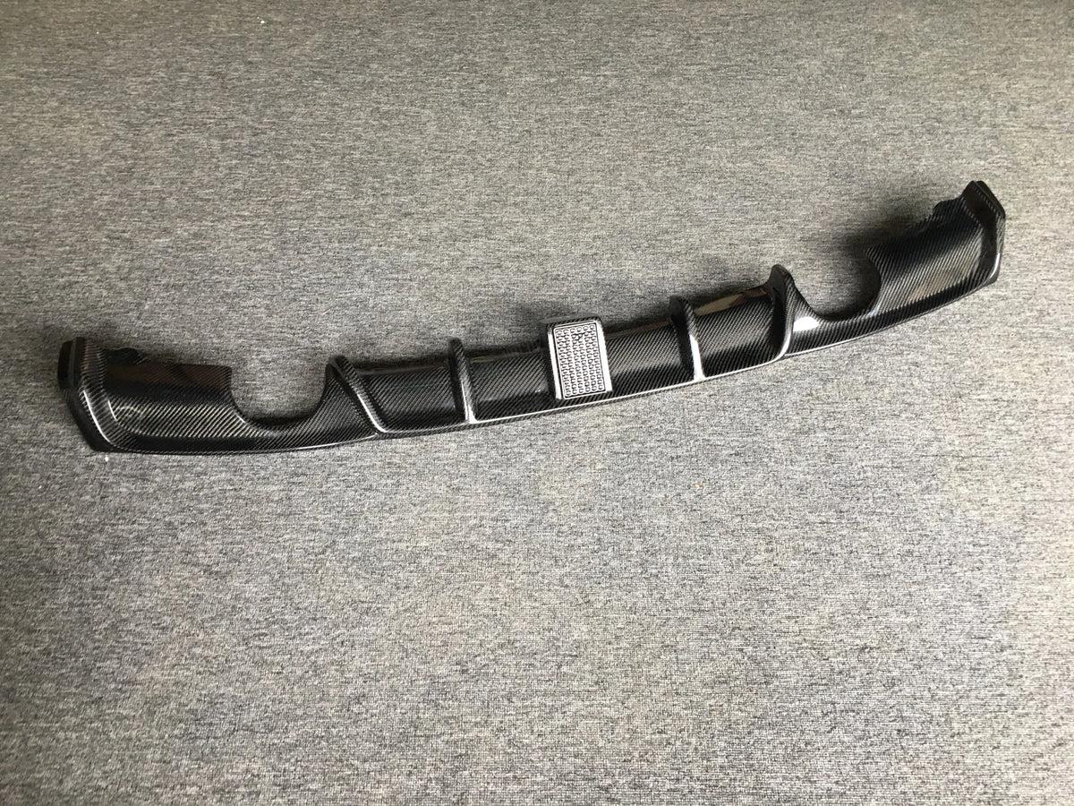 For BMW 3 Series F30 F35 Carbon Fiber Rear Bumper Exhaust