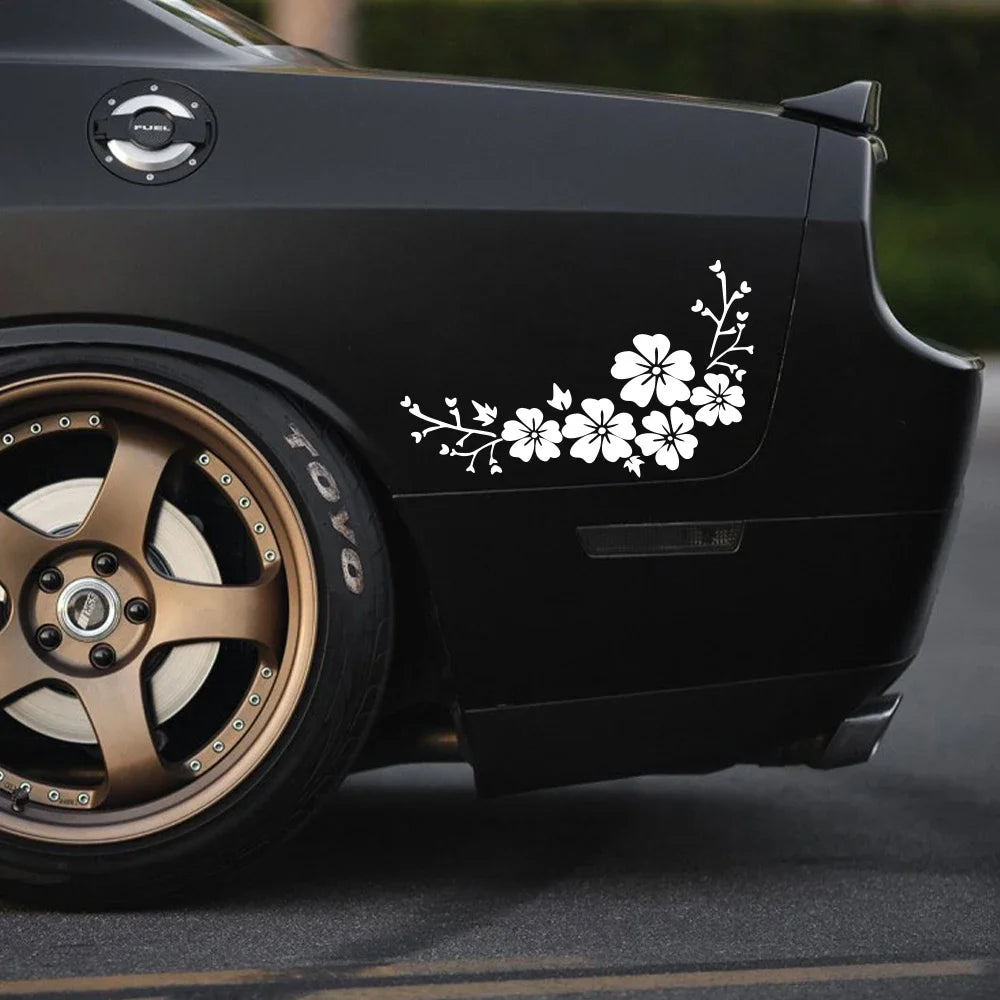Sticker Blossom Flower Clusters Waterproof Vinyl Decal