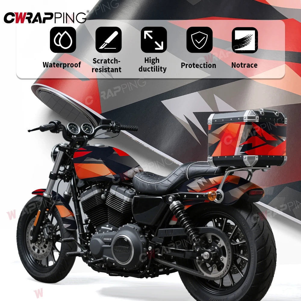 For Motorcycle Vinyls Camouflage Disruptive Pattern Geometry