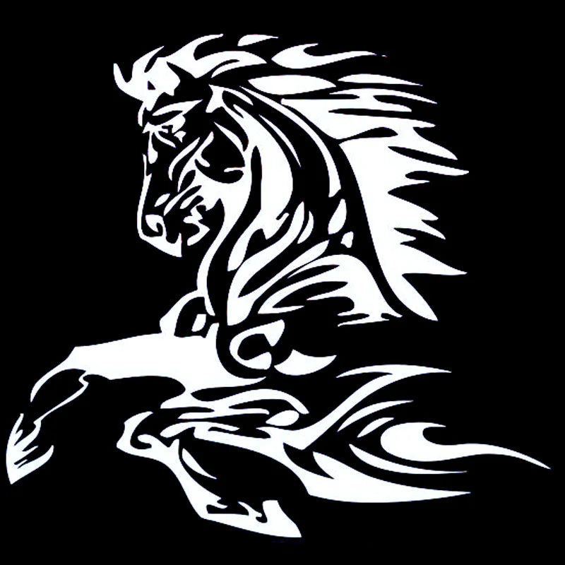 Ctcm 16.6cm 15.4cm Sticker Animal Tattoo Horse Stallion Fashion