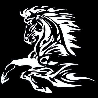 Ctcm 16.6cm 15.4cm Sticker Animal Tattoo Horse Stallion Fashion