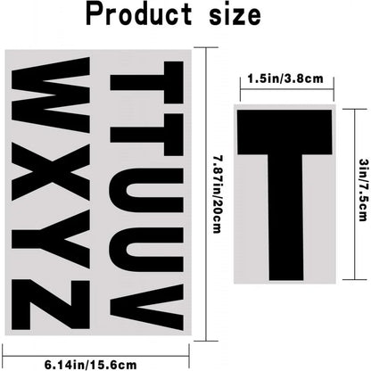 For Pre-Spaced Waterproof Capital Letter Stick 120 Reflective