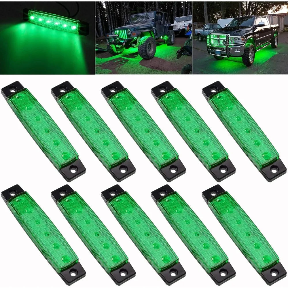 For Golf Cart Wrangler Offroad Rock Strip Underglow Wheel Fender