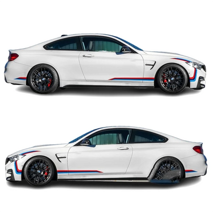 For BMW E36 E46 E60 E90 Pair Waist Line Stripe Headlight Sticker