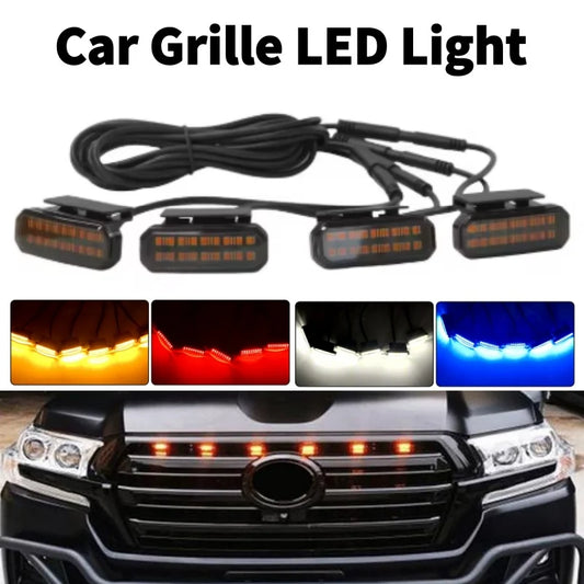 For Pickup Off-Road Front Grille Small Amber Daytime Running
