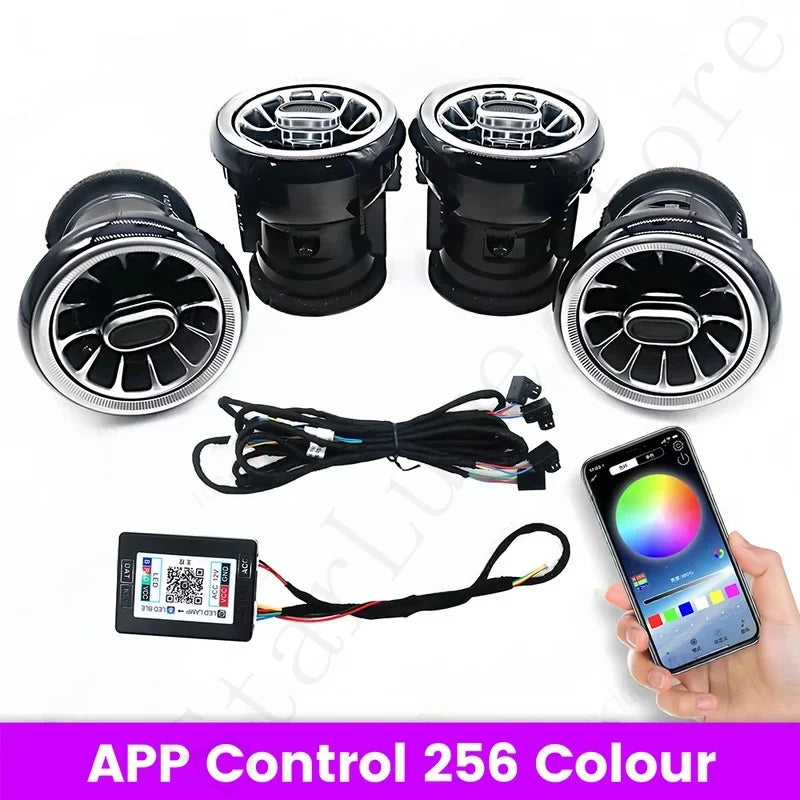 For Audi A3 S3 RS3 2004-2020 RGB Ambient Lighting Air Vent Kit