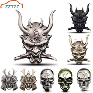 For Any Vehicle 3D Sticker Premium Warrior Metal Side Fender