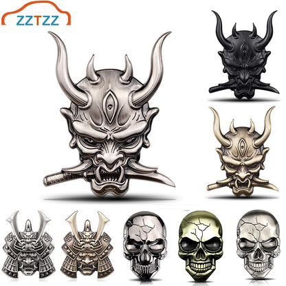 For Any Vehicle 3D Sticker Premium Warrior Metal Side Fender