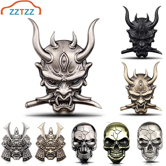For Any Vehicle 3D Sticker Premium Warrior Metal Side Fender