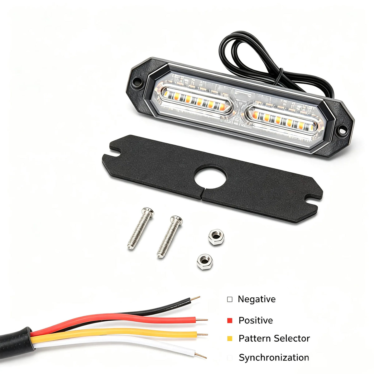 Laikesi ultra-thin 12-24v Strobe Brightness Emergency Flashing
