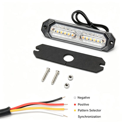Laikesi ultra-thin 12-24v Strobe Brightness Emergency Flashing