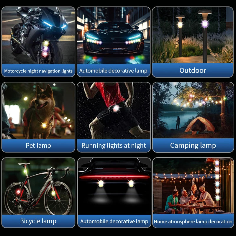 Strobe M6 Motorcycle 1000MAH Flash anti-collision Warning