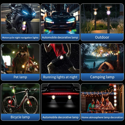Strobe M6 Motorcycle 1000MAH Flash anti-collision Warning